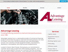 Tablet Screenshot of advantagelease.com
